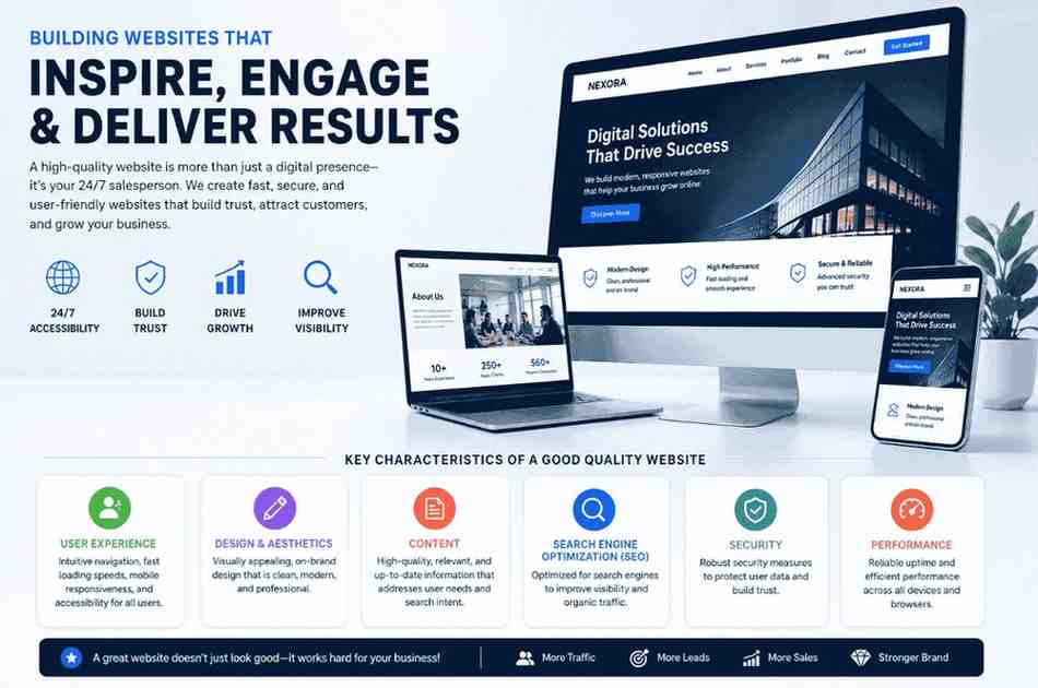 Why is it important to have a good quality website?, Why is it important to have a good quality website, What are the qualities of a good website, Why do small businesses need a website, Website functions which are the most important, improve quality in a business